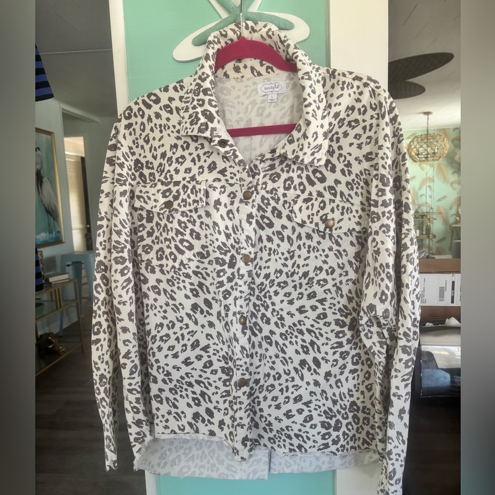 Leopard Print Women's Shacket by Mudpie